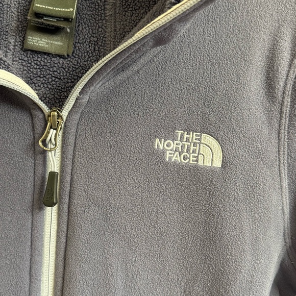The North Face Morning Glory Fleece Lined Full Zip Jacket Womens Size S Purple - Picture 3 of 10